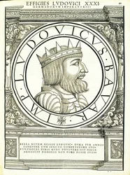 Luis IV, kuvitus teoksesta "Kaiken idän ja lännen Rooman keisarit"